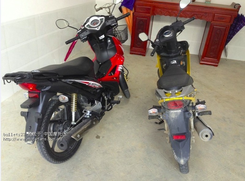 新锋驰和凯影 2兄弟合影 - 五羊本田-弯梁车讨论