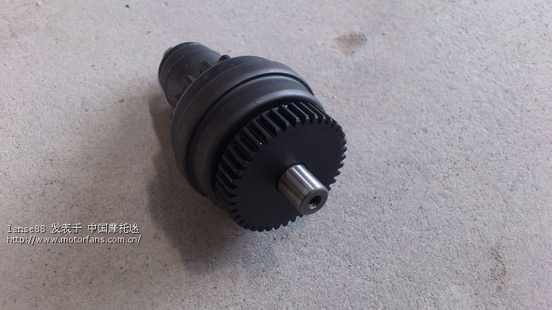 今天新优悦换了出口版的启动齿轮 - 五羊本田-