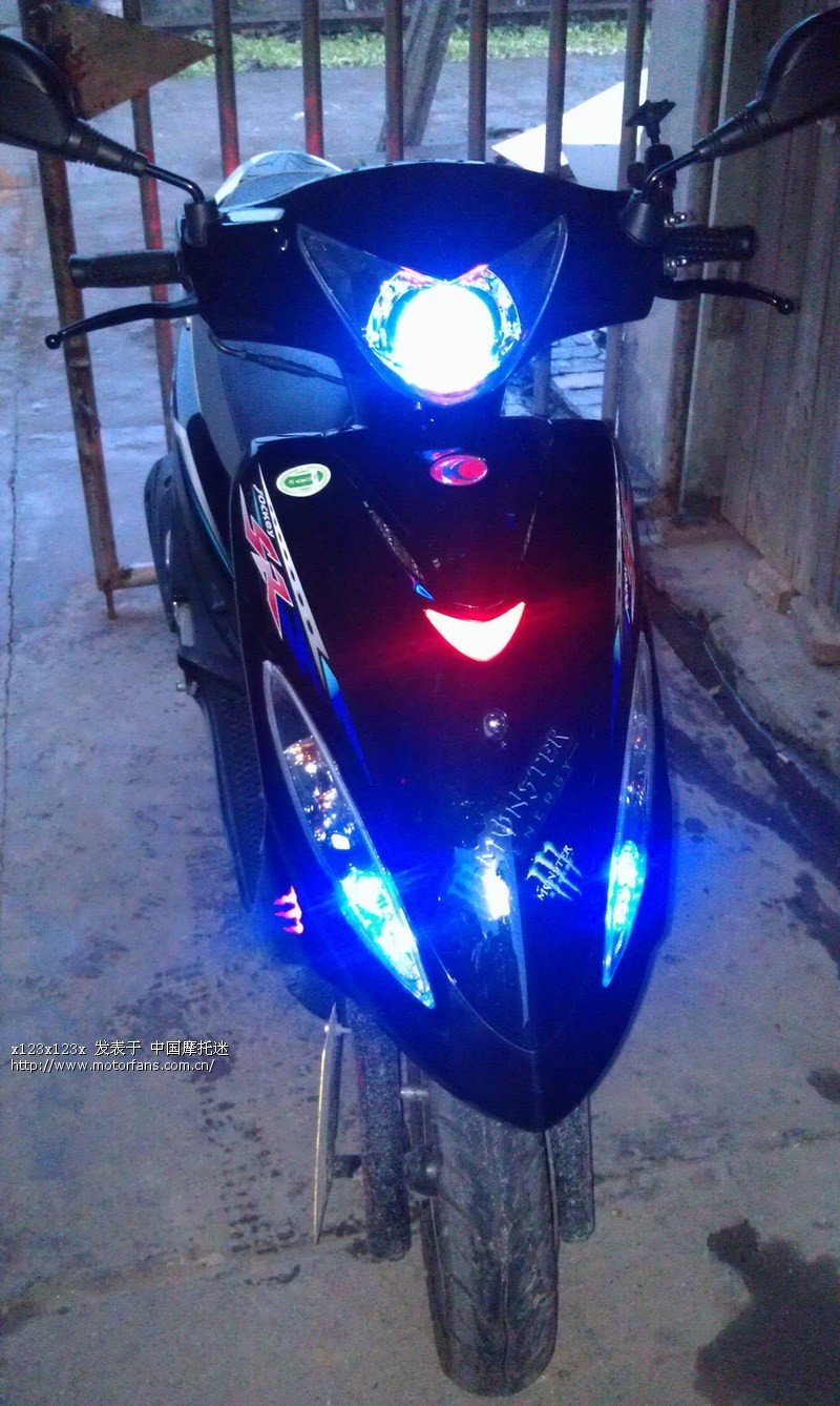 黑色光阳动丽透镜改装中 期待ING 28号安装透