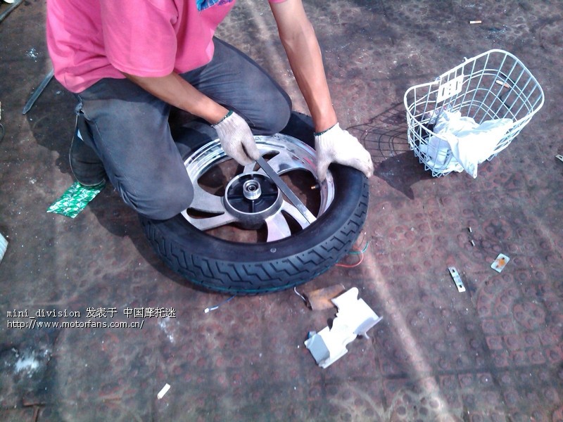 换了新轮胎,有图~ - 豪爵铃木-骑式车讨论专区