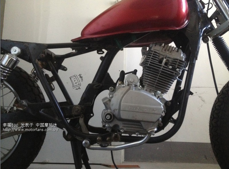 天虹100复古定制 卧缸改立缸 - 维修改装 - 摩托