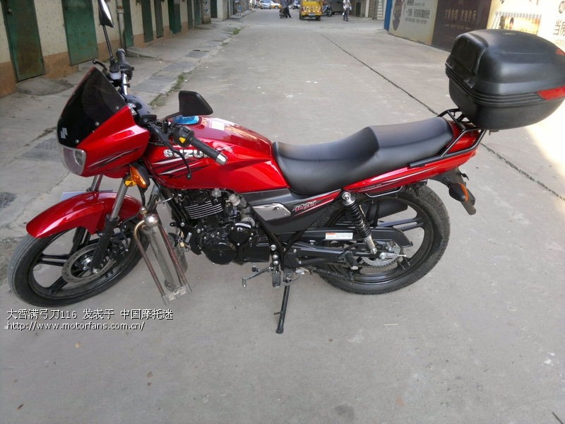 8月底到手的红色钻豹3A - 豪爵铃木-骑式车讨论