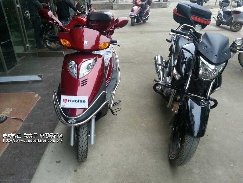 今天买了台豪爵锐星豪华版 - 豪爵铃木-踏板车