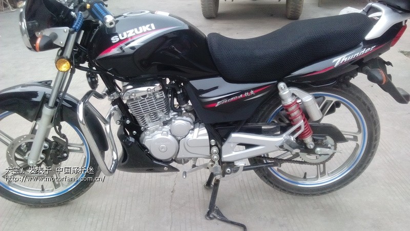 刚入手en150圆灯版有图 - 豪爵铃木-骑式车讨论