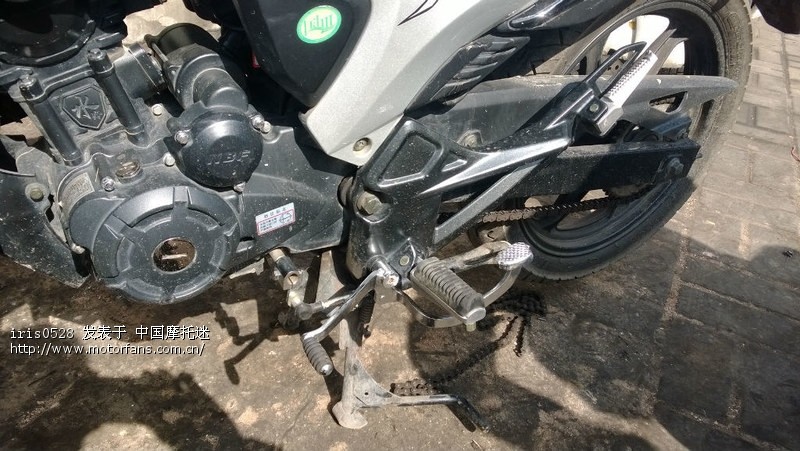 kp150成功改成前后踩挂档杆 - 力帆摩托 - 摩托