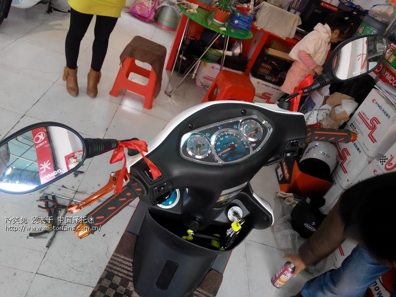 动丽改车把及拉杆! - kymco光阳摩托 - 摩托车论