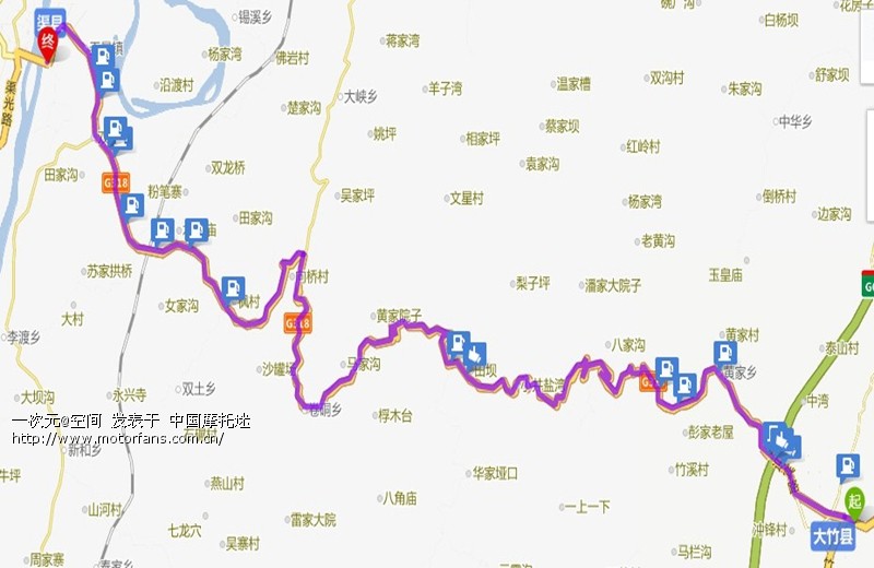 附件 1: 1-1,大竹县--(45km 1小时 45hmh)---渠县渠江大桥.