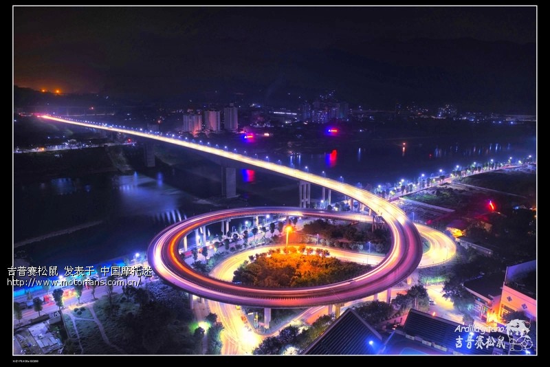 北碚夜景-碚东大桥 - 重庆摩友交流区 - 摩托车论坛