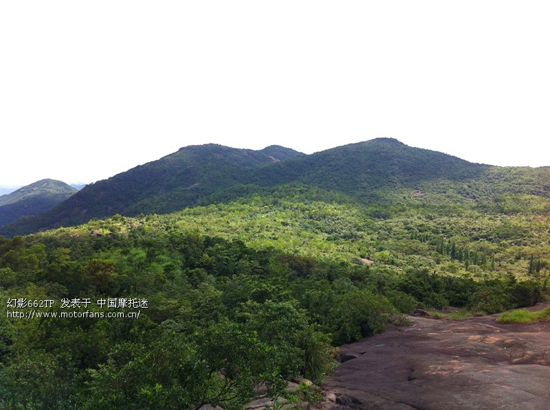 端午爬五桂山,晒成腊肉了。 - 五羊本田-骑式车