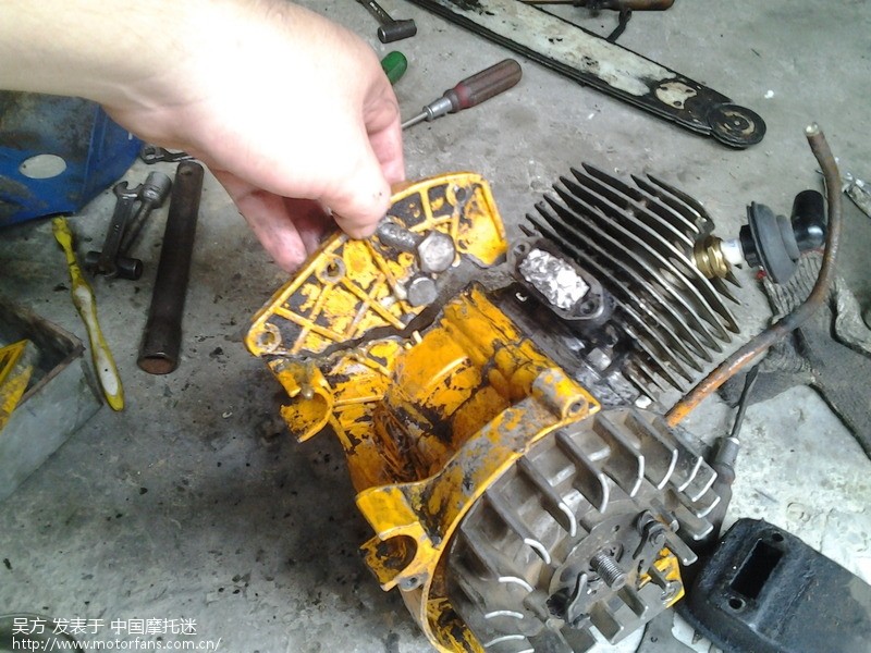 踏板车发动机吊耳断了求助。 - 维修改装 - 摩托