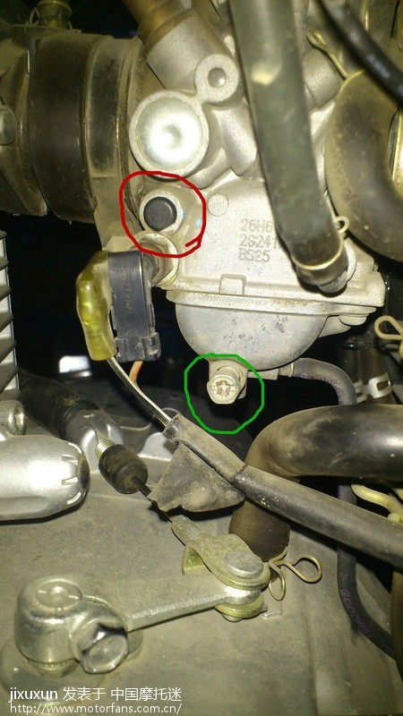 帮我看看化油器上这几个螺丝都是干什么用的