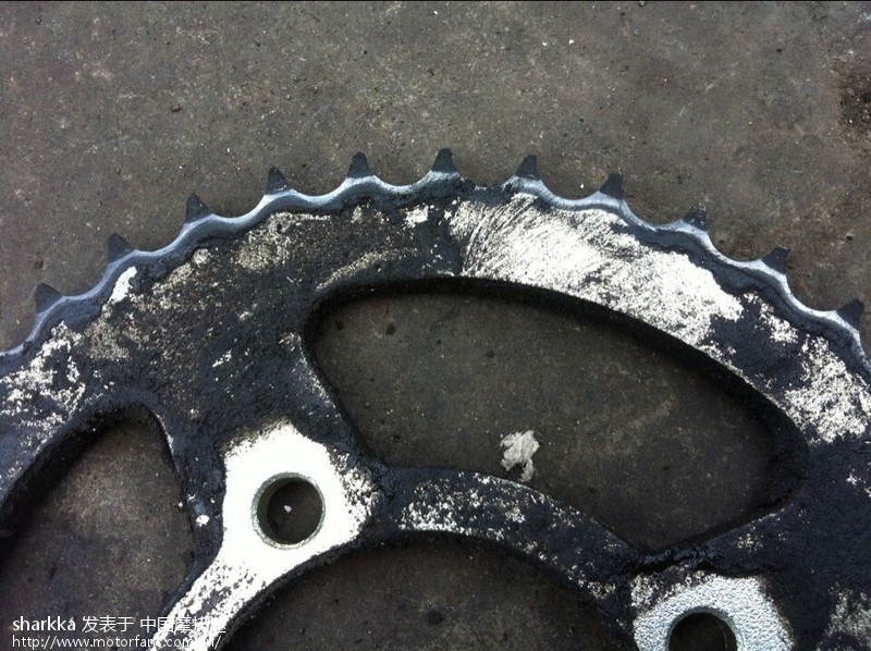 雅马哈天俊25918公里更换大小链盘链条 - 北京