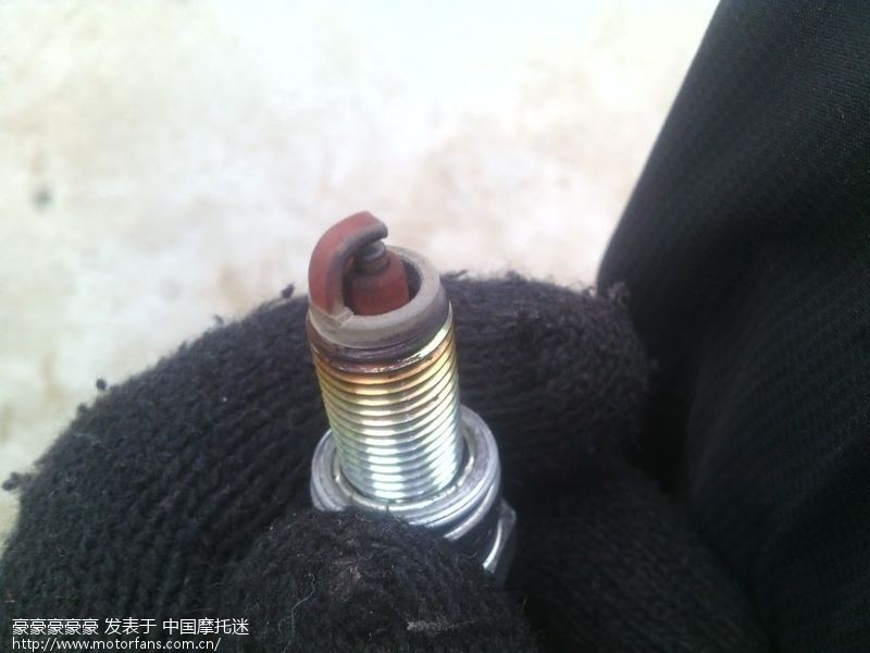 各位摩友看看我的火花塞烧的正常吗? - 维修改