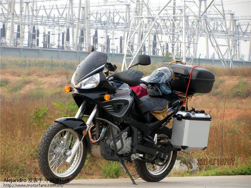 嘉陵600a 大公鸡 长途摩旅神器 - 摩托车论坛 -