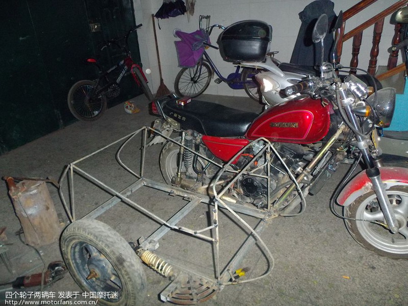 无聊自制一辆迷你跨子 - 维修改装 - 摩托车论坛