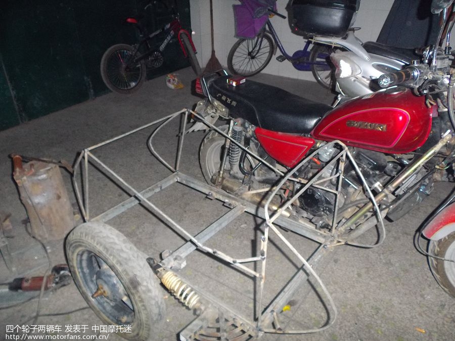无聊自制一辆迷你跨子 - 维修改装 - 摩托车论坛