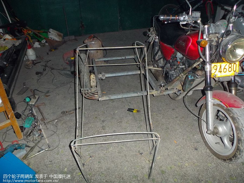 无聊自制一辆迷你跨子 - 维修改装 - 摩托车论坛