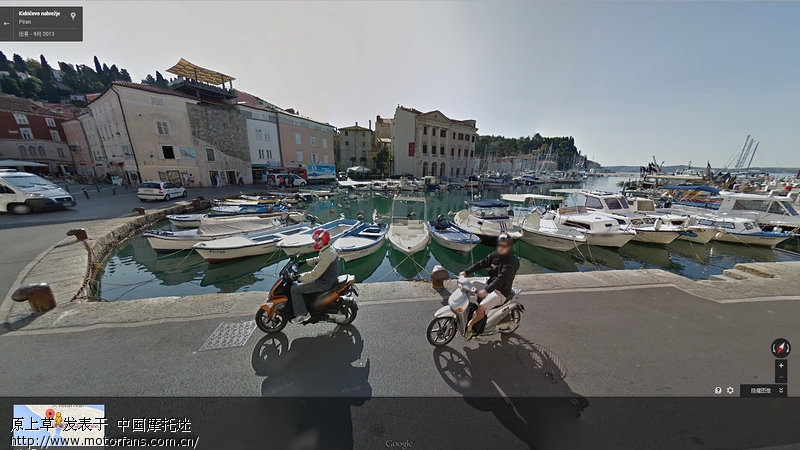 看谷歌地图街景发现欧洲大城市摩托车多以踏板