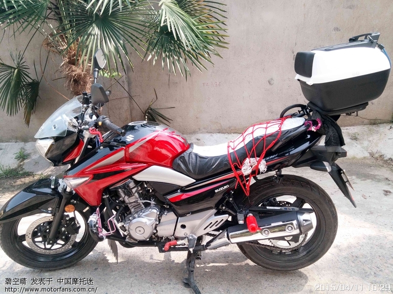 新提骊驰红黑炫动版及加装众多配件(包括前后