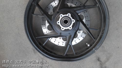 摩托车补胎归来 轮毂变形修复完成 这回不晃了