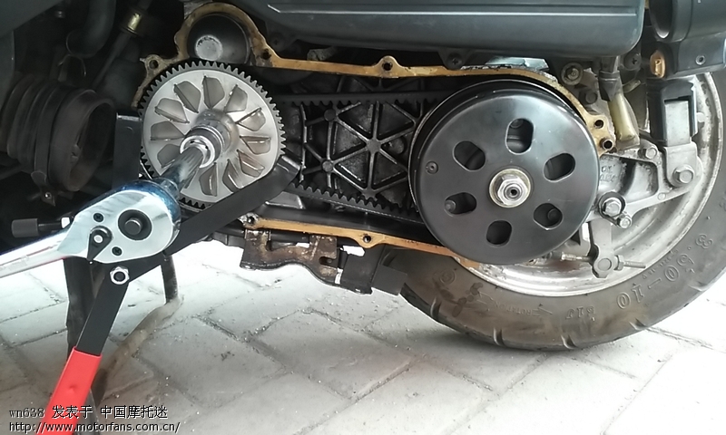 今天动手换左曲轴油封,传动风叶片! - 五羊本田