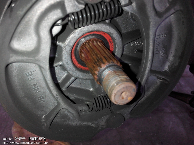 我的dio踏板今天换后轮轴承 高清多图 杀猫 高清图片