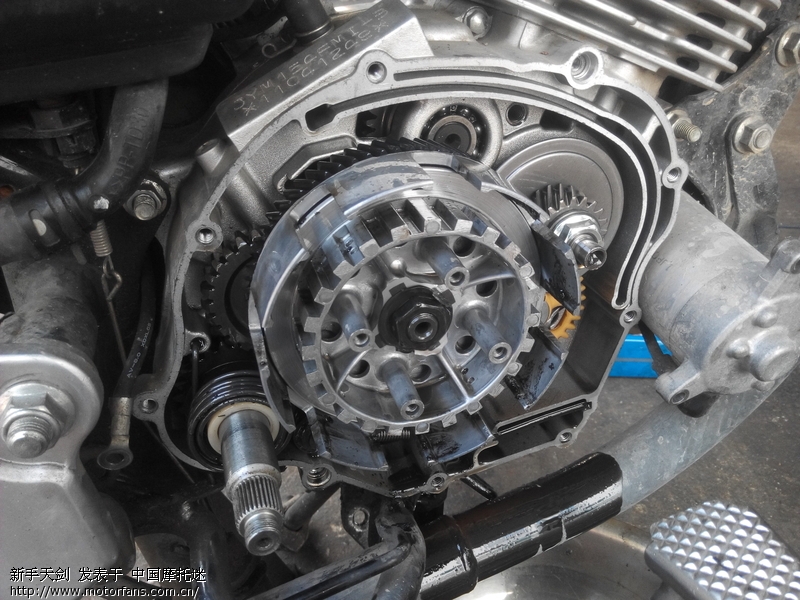 天剑烧离合!高手帮忙分析下原因 - 雅马哈 - 摩托