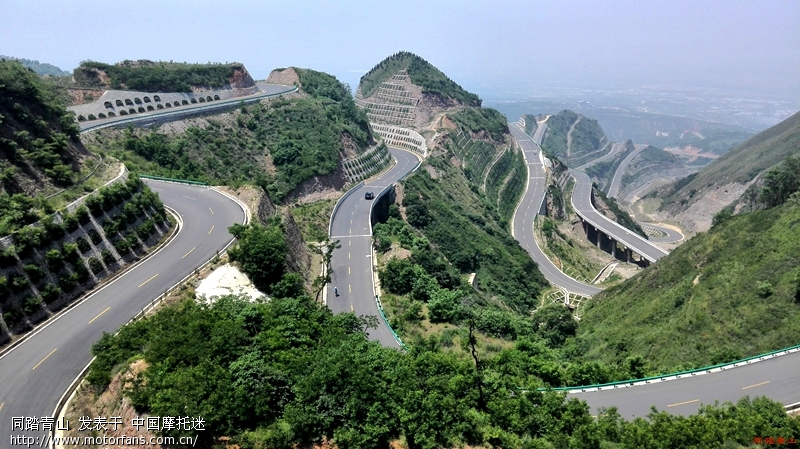 标题: 临潼体验盘山路 骊山彰显摩友情