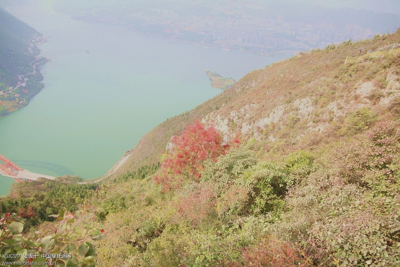 满山红叶似彩霞系列之二神女山下铺彩霞
