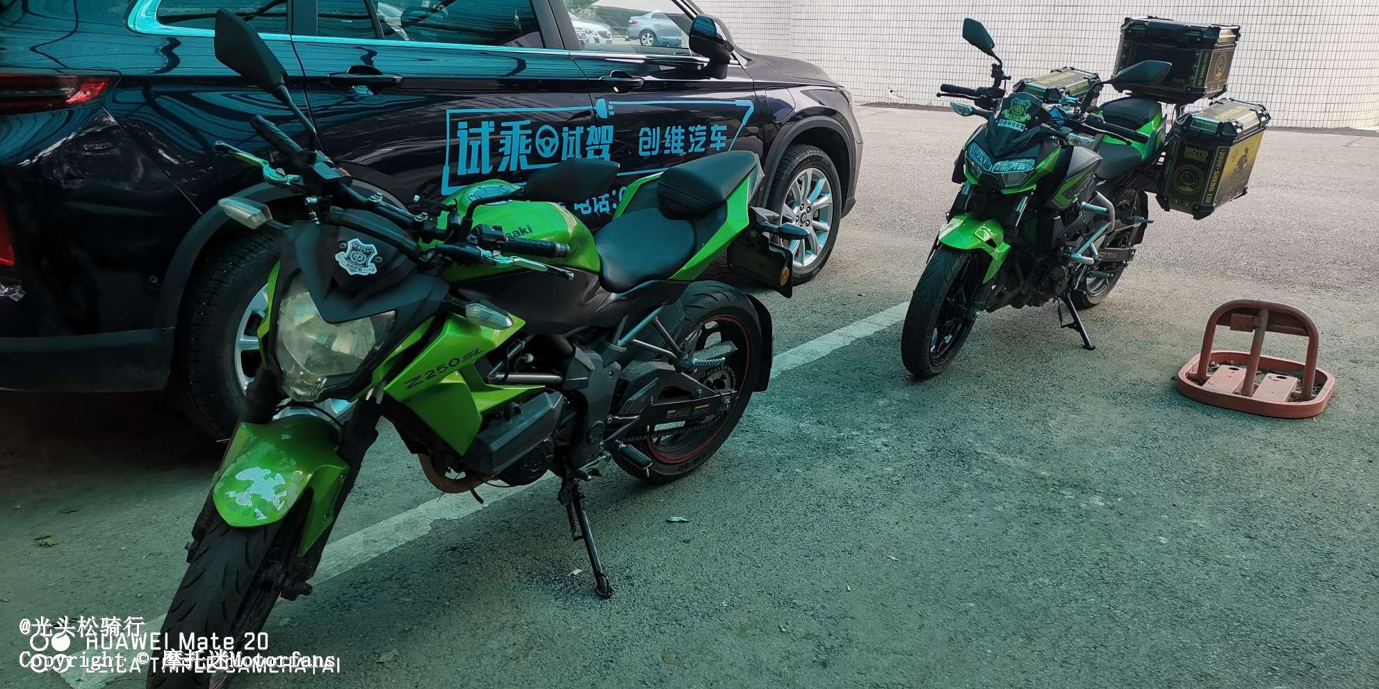 出川崎z250sl或置换踏板车