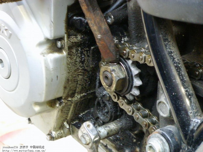 更换gx125前后链轮及链条全过程 - 维修改装 - 摩托车
