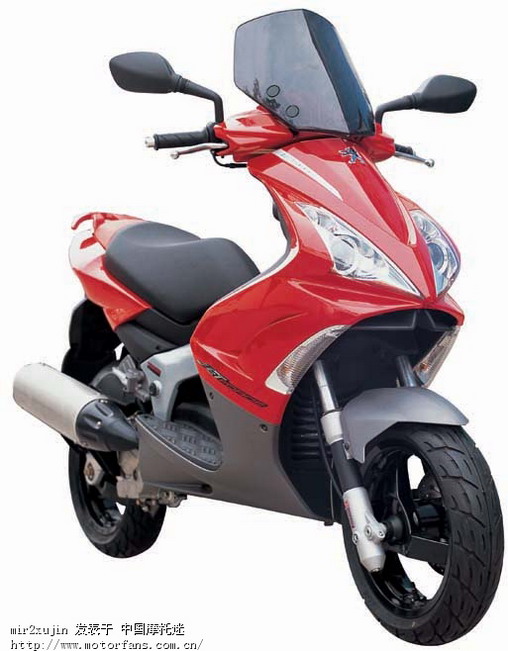 看看俺济南轻骑新出的标致摩托(很劲的绵羊哦