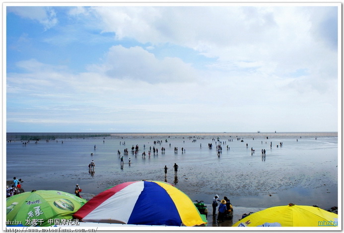 暴雨来临前游奉贤海滩 - 上海摩友交流区 - 摩托