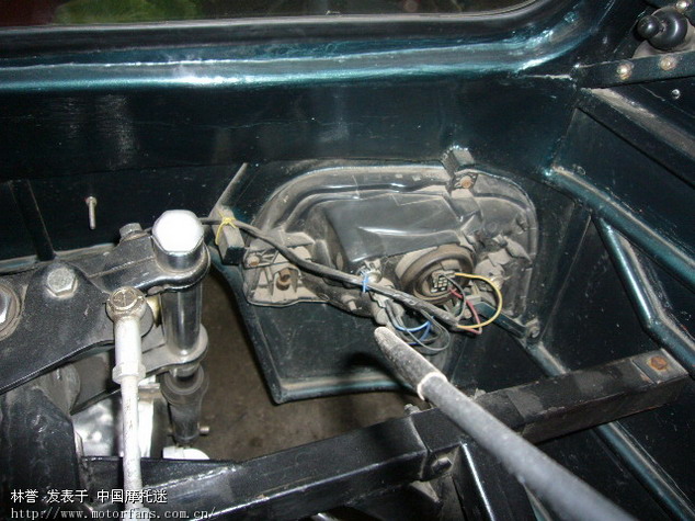 林誉自制的cb400三轮摩托车。 - 中国心连心车