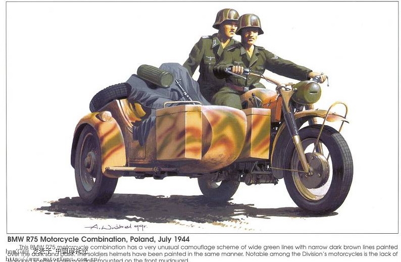 我收集的二战日本 美国 德国军用摩托车图片 -