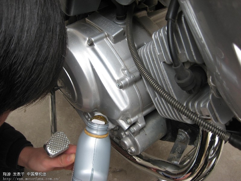 自己动手换机油,图片实录! - 雅马哈 - 摩托车论