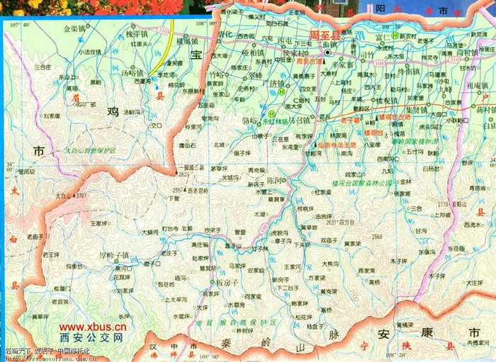 宝鸡地图 - 陕西摩友交流区 - 宝鸡-星火摩旅 - 摩