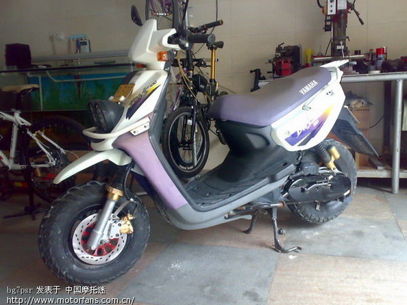 土炮当洋枪,BWS100加大碟改装 - 踏板论坛 - 摩