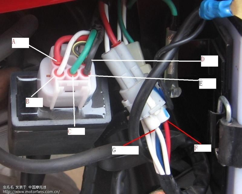 请教建龙yb125发动机点火器各线的作用 - 维修