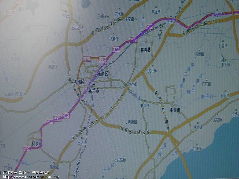 景德镇到上海的骑摩托路线图 - 豪爵铃木 - 摩托